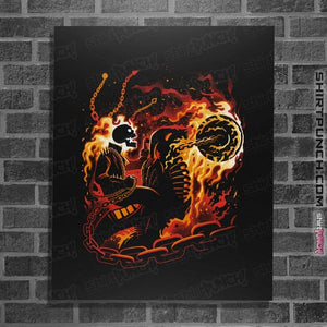 Daily_Deal_Shirts Posters / 4"x6" / Black Blazing Vengeance