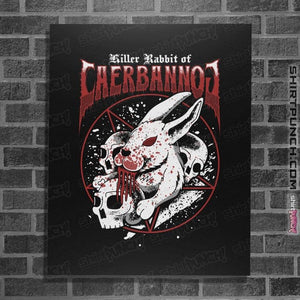 Secret_Shirts Posters / 4"x6" / Black Killer Rabbit Metal