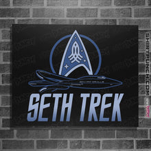 Load image into Gallery viewer, Shirts Posters / 4&quot;x6&quot; / Black Seth Trek
