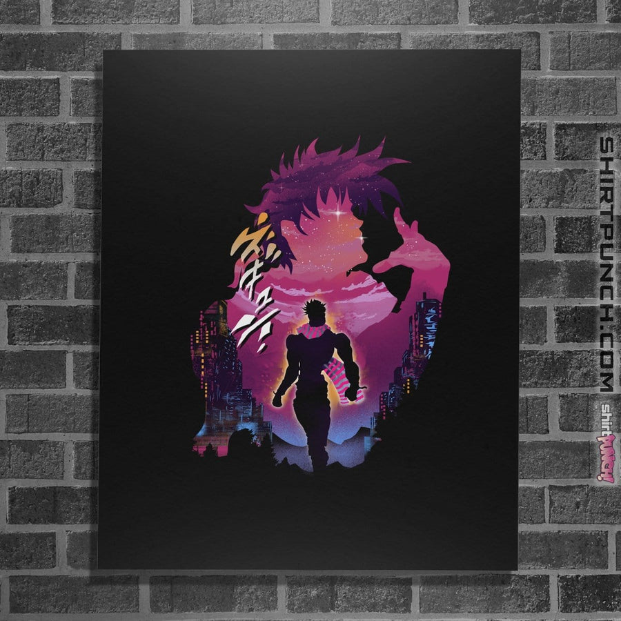 Shirts Posters / 4"x6" / Black Joestar Adventure