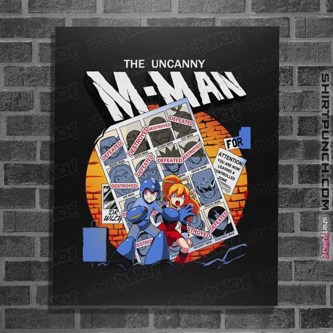 Secret_Shirts Posters / 4"x6" / Black Uncanny M-Man