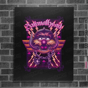 Daily_Deal_Shirts Posters / 4"x6" / Black Animalhead