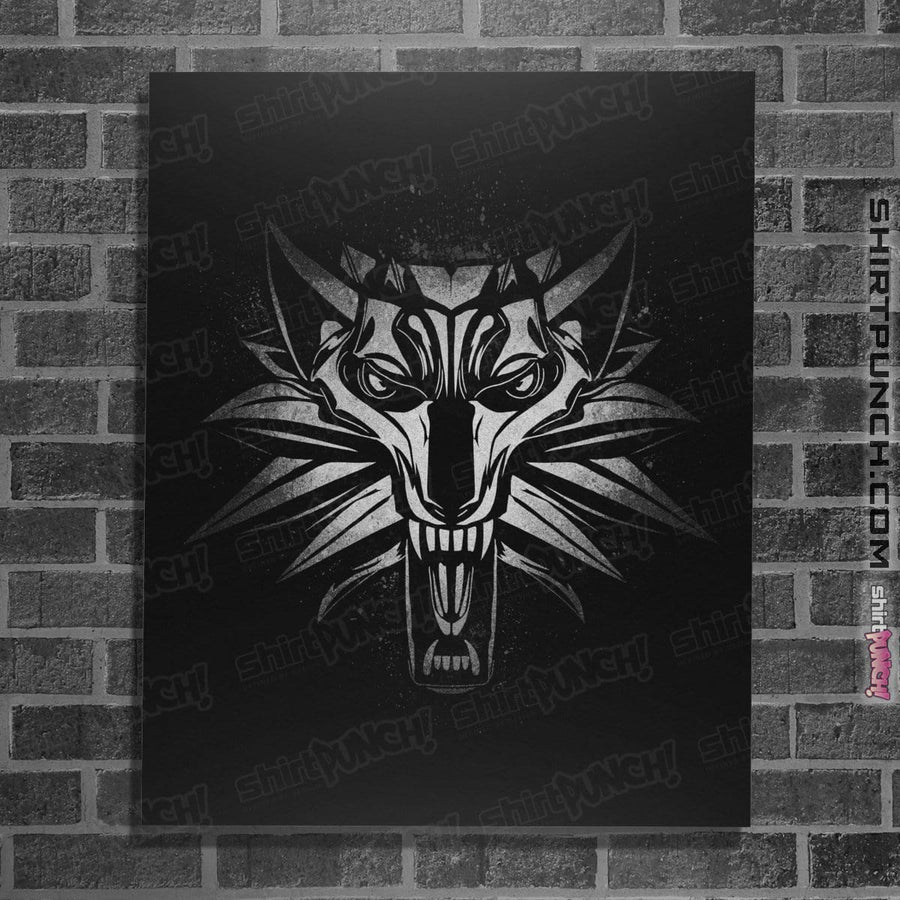 Shirts Posters / 4"x6" / Black Graffiti White Wolf