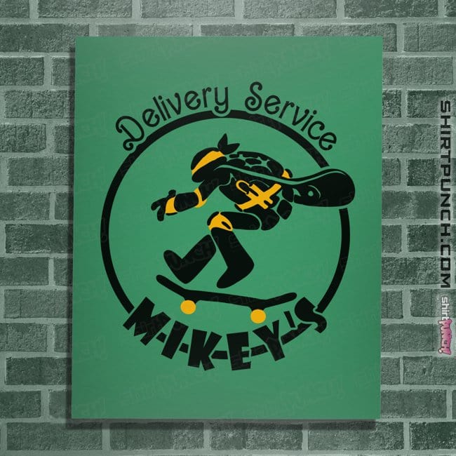 Secret_Shirts Posters / 4"x6" / Irish Green Mikey's Delivery Service