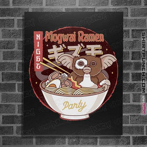 Shirts Posters / 4"x6" / Black Mogwai Night Ramen