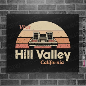 Daily_Deal_Shirts Posters / 4"x6" / Black Visit Hill Valley