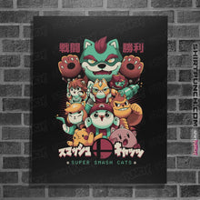 Load image into Gallery viewer, Shirts Posters / 4&quot;x6&quot; / Black Smash Cats
