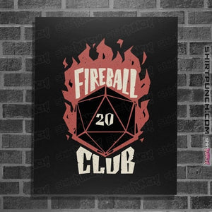 Daily_Deal_Shirts Posters / 4"x6" / Black Fireball club