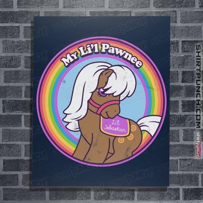 Shirts Posters / 4"x6" / Navy My Li'l Pawnee