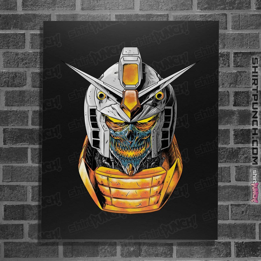 Shirts Posters / 4"x6" / Black Skull Warrior