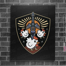 Load image into Gallery viewer, Shirts Posters / 4&quot;x6&quot; / Black Cuccos Crest
