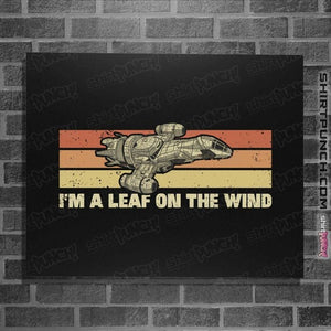 Daily_Deal_Shirts Posters / 4"x6" / Black Vintage Leaf