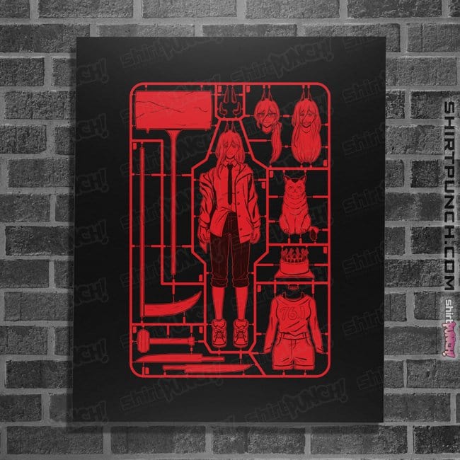 Daily_Deal_Shirts Posters / 4"x6" / Black Power Model Sprue