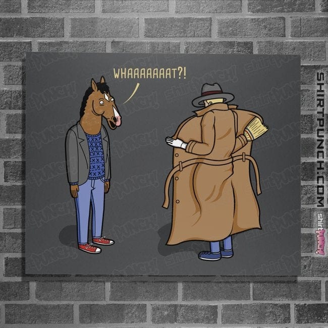 Shirts Posters / 4"x6" / Charcoal Trench Coat