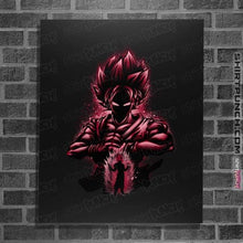 Load image into Gallery viewer, Shirts Posters / 4&quot;x6&quot; / Black Super Saiyan Blue Kaioken
