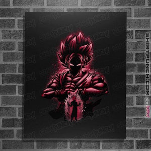 Shirts Posters / 4"x6" / Black Super Saiyan Blue Kaioken