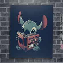 Load image into Gallery viewer, Shirts Posters / 4&quot;x6&quot; / Navy How To Deal With My Feelings
