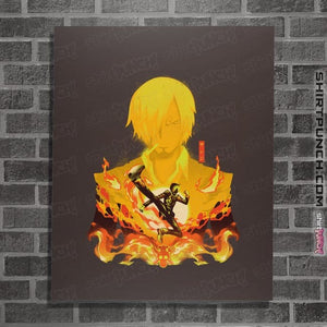 Shirts Posters / 4"x6" / Dark Chocolate Sanji Shadow