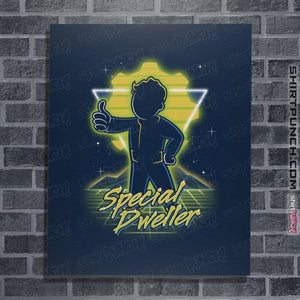 Shirts Posters / 4"x6" / Navy Retro Special Dweller