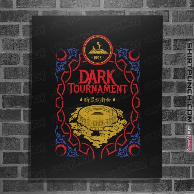 Secret_Shirts Posters / 4"x6" / Black Dark Tournament.