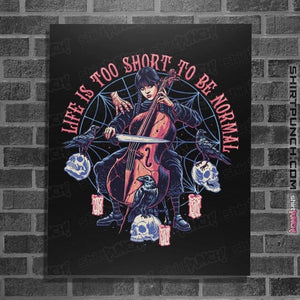 Daily_Deal_Shirts Posters / 4"x6" / Black Cello Wednesday
