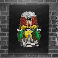 Load image into Gallery viewer, Shirts Posters / 4&quot;x6&quot; / Black Gambit&#39;s Queen
