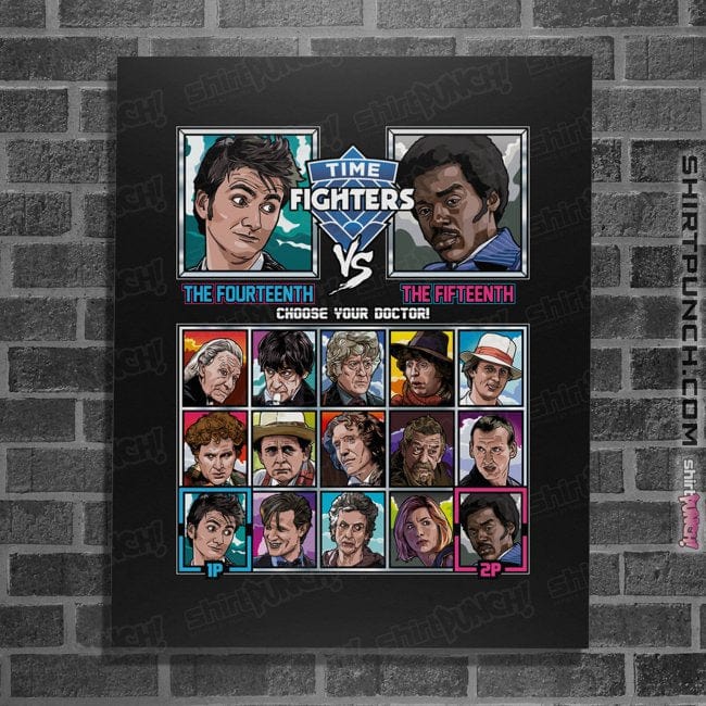 Shirts Posters / 4"x6" / Black Time Fighters 14th VS 15th