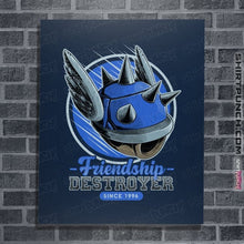 Load image into Gallery viewer, Daily_Deal_Shirts Posters / 4&quot;x6&quot; / Navy Friendship Destroyer

