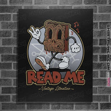 Load image into Gallery viewer, Daily_Deal_Shirts Posters / 4&quot;x6&quot; / Black Read Me
