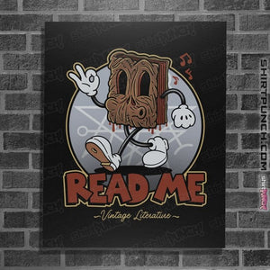 Daily_Deal_Shirts Posters / 4"x6" / Black Read Me
