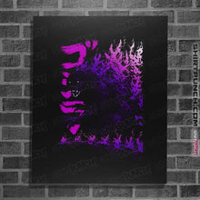 Load image into Gallery viewer, Secret_Shirts Posters / 4&quot;x6&quot; / Black Millenium Godzilla
