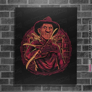 Daily_Deal_Shirts Posters / 4"x6" / Black The Elm Street Slasher