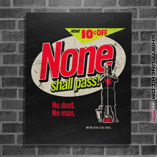 Secret_Shirts Posters / 4"x6" / Black None Shall Pass