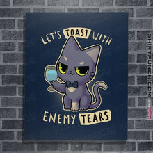 Load image into Gallery viewer, Daily_Deal_Shirts Posters / 4&quot;x6&quot; / Navy Enemy Tears
