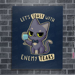 Daily_Deal_Shirts Posters / 4"x6" / Navy Enemy Tears