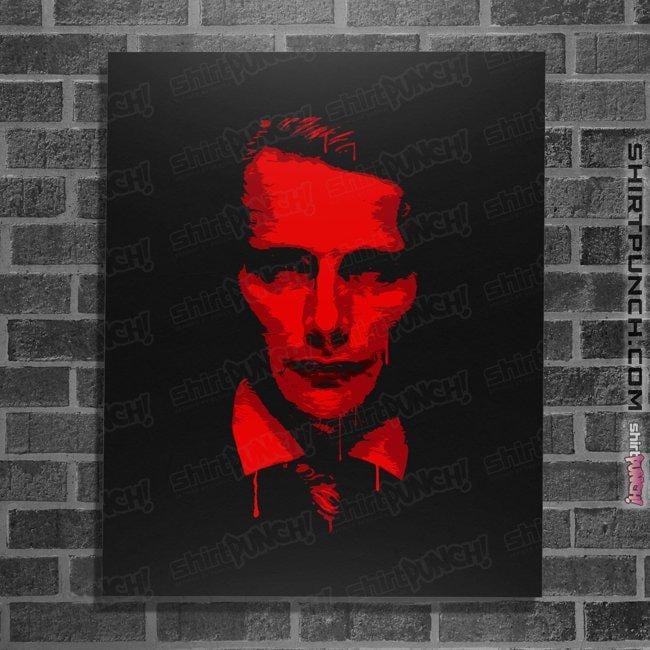 Secret_Shirts Posters / 4"x6" / Black The Red Cannibal