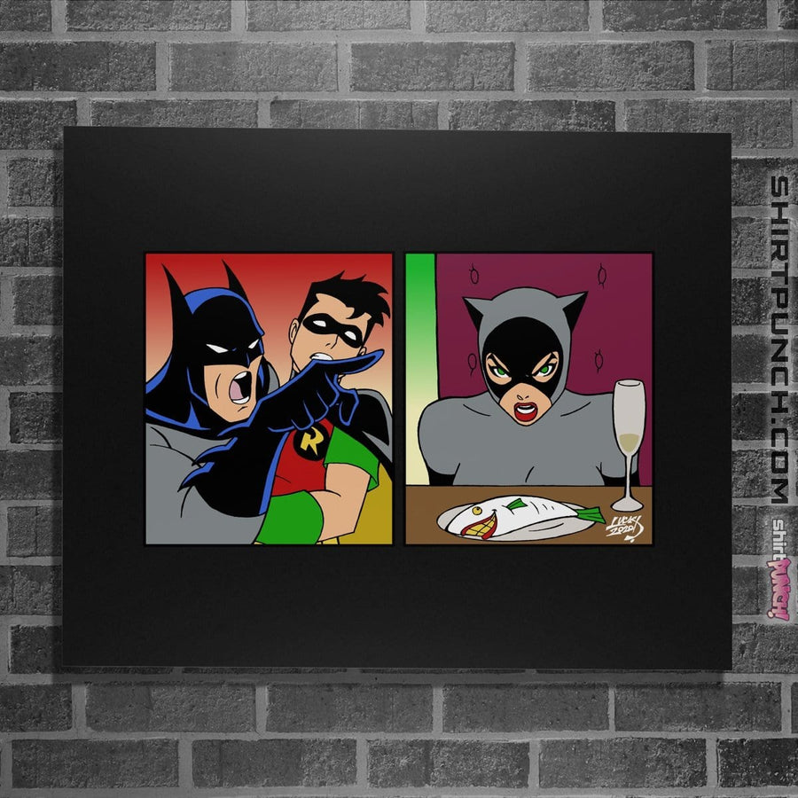 Shirts Posters / 4"x6" / Black Batman Yelling