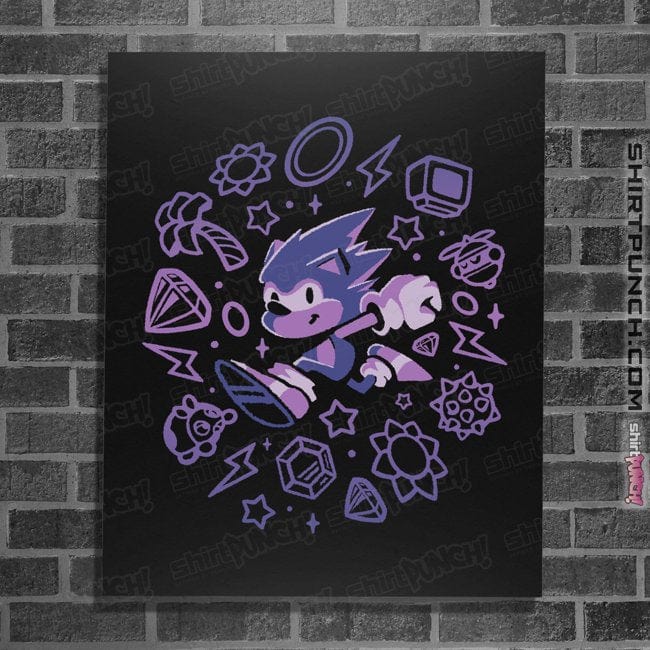 Daily_Deal_Shirts Posters / 4"x6" / Black Speedy Boy