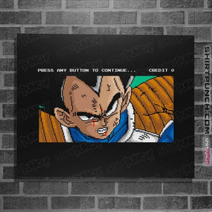 Shirts Posters / 4"x6" / Black Vegeta Continue