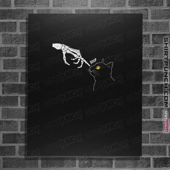 Secret_Shirts Posters / 4"x6" / Black Spooky Boop