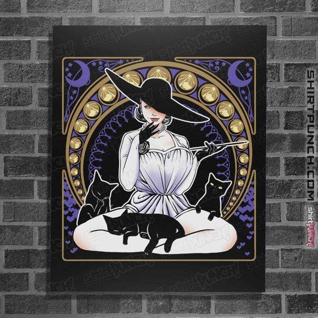 Shirts Posters / 4"x6" / Black Crazy Cat Lady Dimitrescu