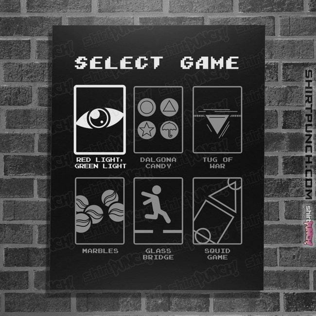 Daily_Deal_Shirts Posters / 4"x6" / Black Select Game
