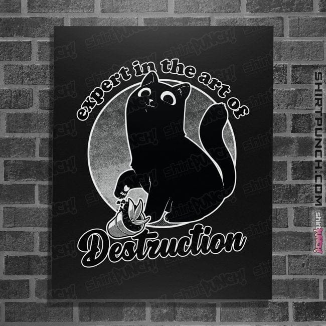 Secret_Shirts Posters / 4"x6" / Black Expert In Destruction