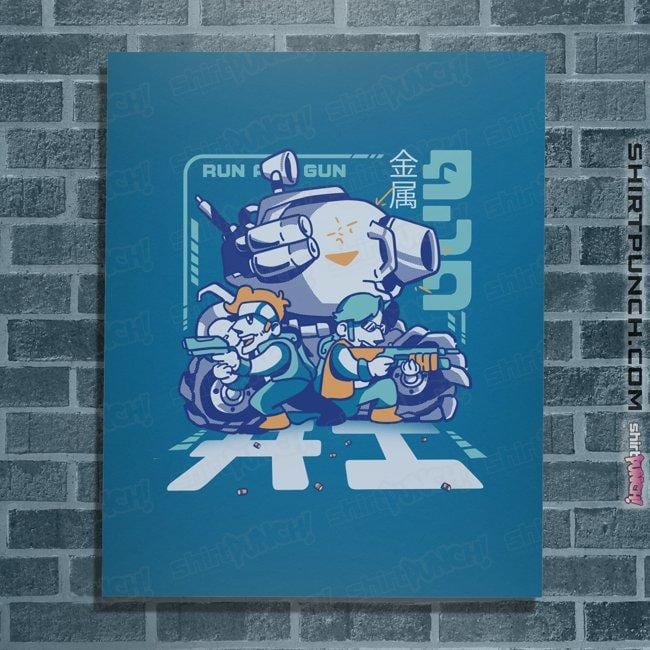 Shirts Posters / 4"x6" / Sapphire Run And Gun