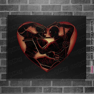Daily_Deal_Shirts Posters / 4"x6" / Black Love To Fight