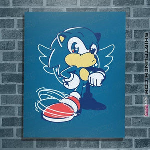 Shirts Posters / 4"x6" / Sapphire Waiting Hedgehog