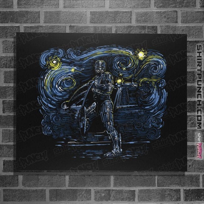 Secret_Shirts Posters / 4"x6" / Black Starry Cop