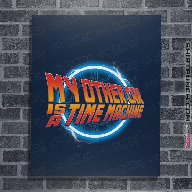 Shirts Posters / 4"x6" / Navy My Other Car