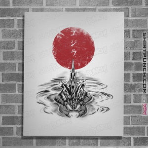 Shirts Posters / 4"x6" / White Red Sun Alpha Predator