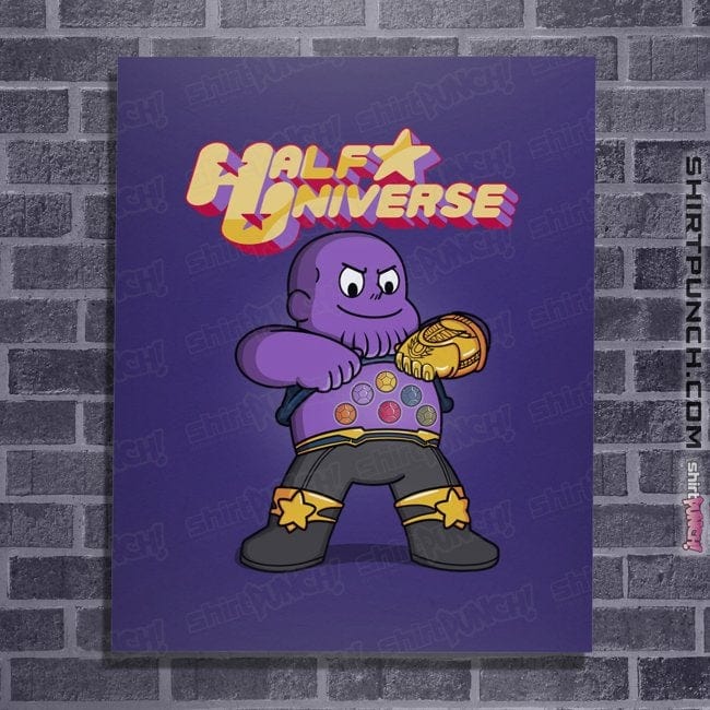 Shirts Posters / 4"x6" / Violet Half Universe